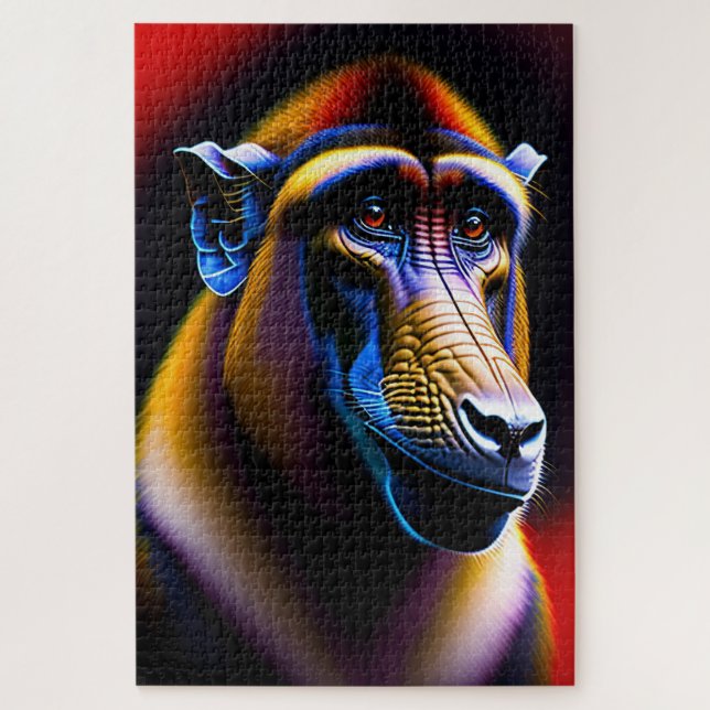 Baboon 1014 peça de Jigsee Quebra-cabeça (Vertical)