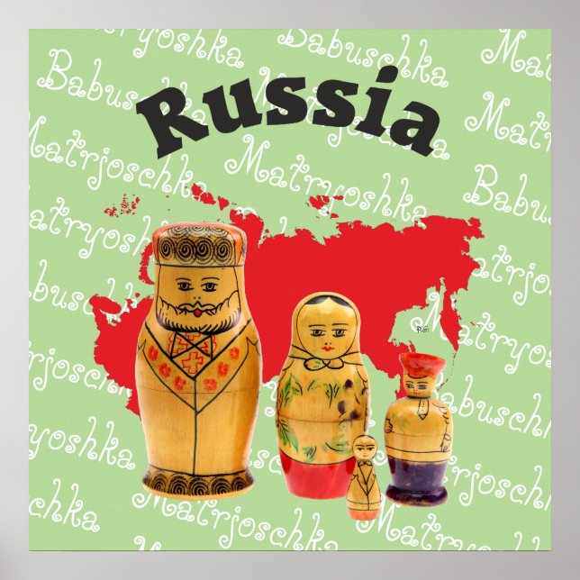 Babuschka Matrjoschka Matryoshka poster (Frente)