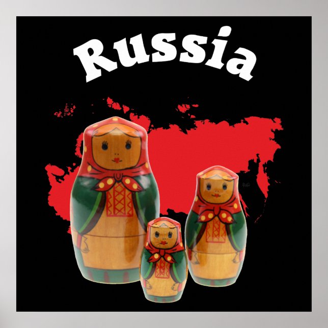 Babuschka Matrjoschka Matryoshka Poster (Frente)