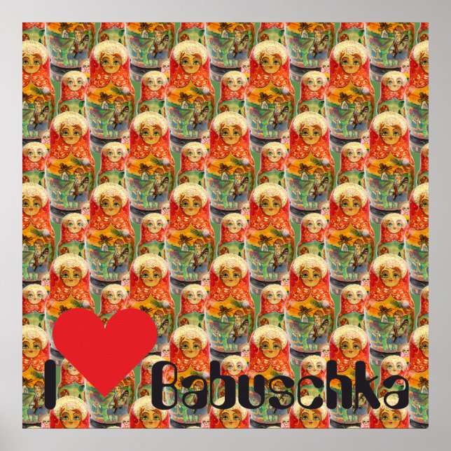 Babuschka Matrjoschka Matryoshka Poster (Frente)