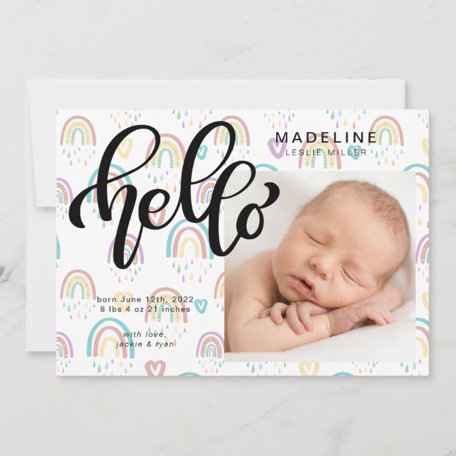 BABY ANUNCEMENT Adicionar sua foto (Frente)