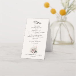 Baby Ballerina Calçados Flores Selvagens Menu Chá 