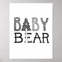 Baby Bear - Nursery ou Kids Room Art Poster