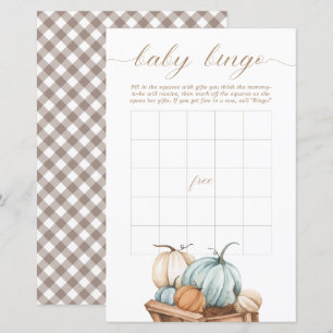 Baby Bingo - Chá de fraldas Russo de outono