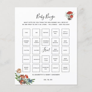 Baby Bingo Jogo de Chá de fraldas de fada encant