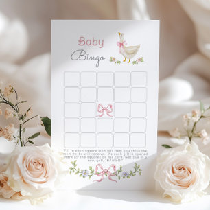 Baby Bingo Pink Bobo Goose chá de fraldas game