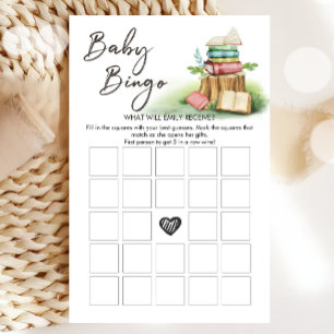 Baby Bingo Vintage Chá de fraldas Storybook Game
