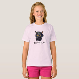 Baby Black Cat Design - Camiseta Básica Para Menin