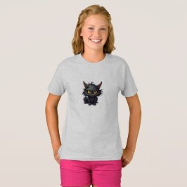 Baby Black Cat Design - Camiseta Básica Para Menin