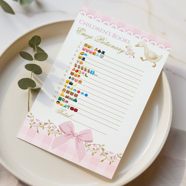 Baby Books Emoji Pictionary Goose Pink Game (Criador carregado)