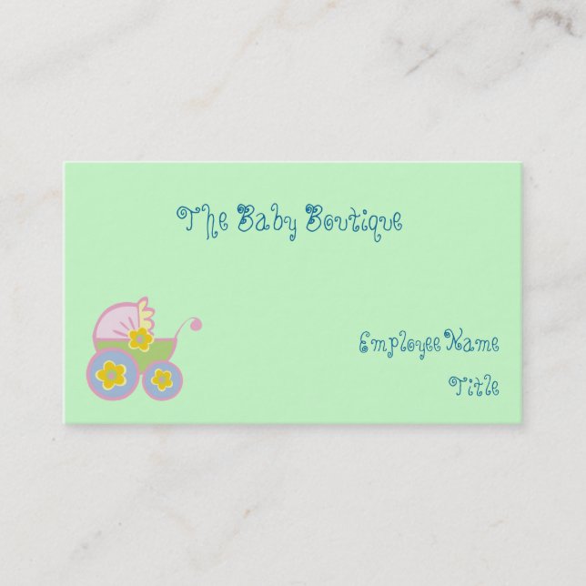 Baby Boutique - Cartões de visitas personalizados (Frente)