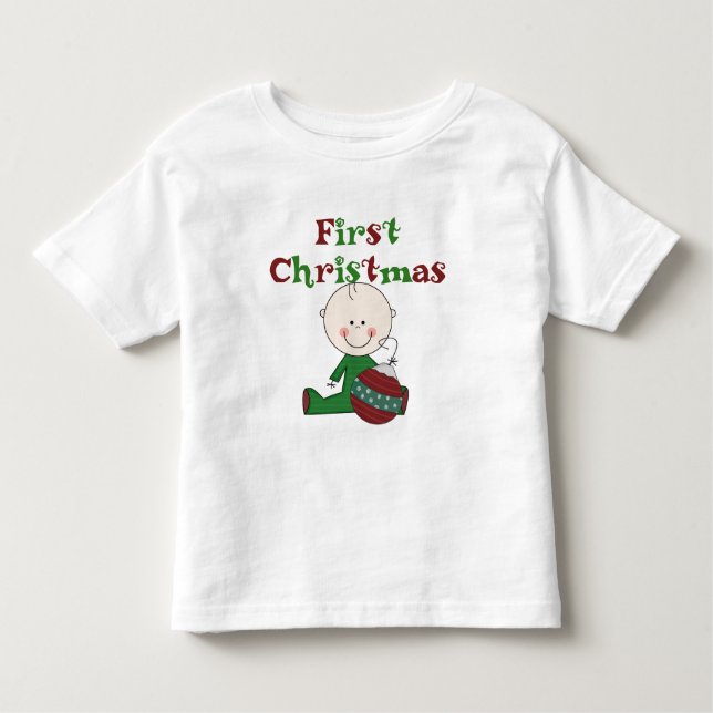 Baby Boy 1rua Camisetas de Natal e presentes (Frente)