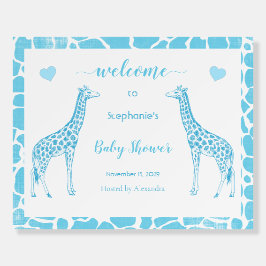 Baby Boy Blue Giraffe Baby Boy Welcome