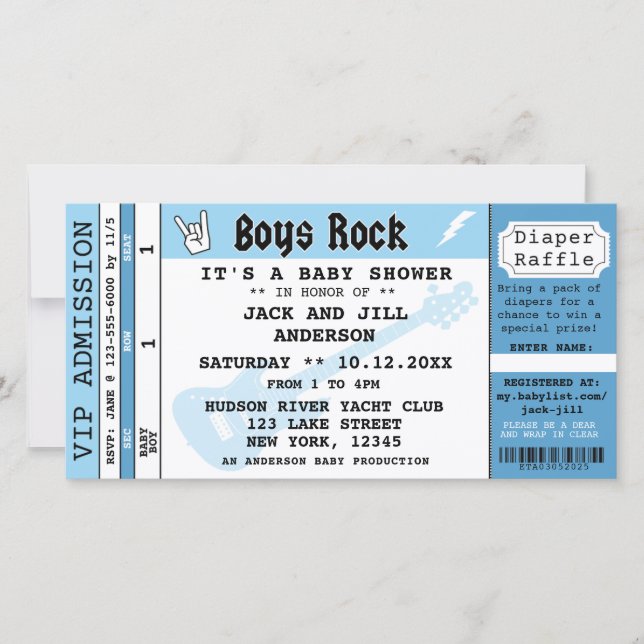 BABY BOY CHÁ CONCERT TICKET (Frente)