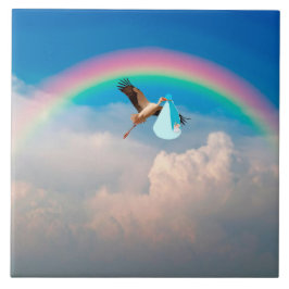 Baby Boy Delivery Azulejo Cerâmico