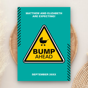 Baby Bump Sinal de precaução Anúncio de gravidez