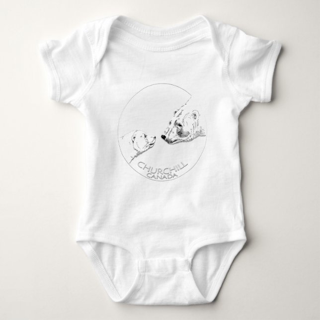 Baby Churchill Souvenir Polar Bear Camisa (Frente)