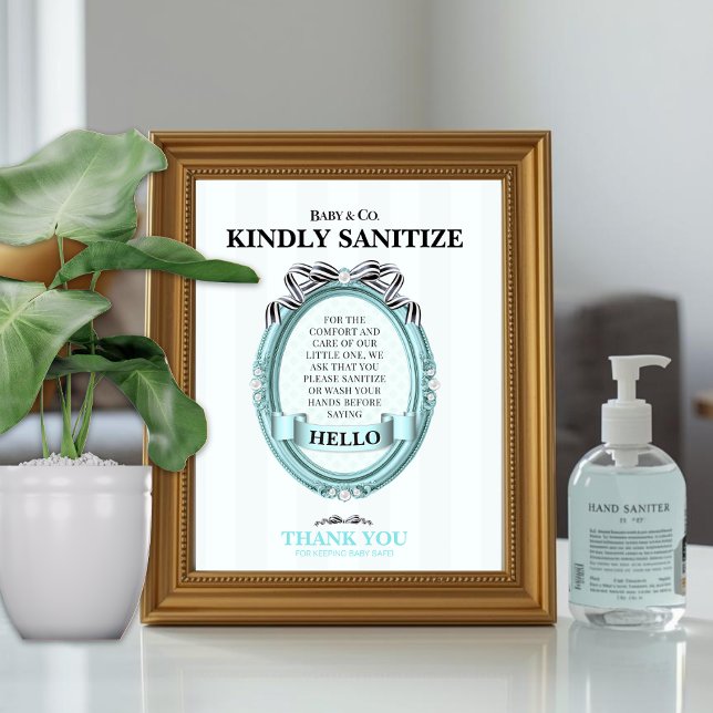 Baby & Co Sanitize Station Sign (Criador carregado)