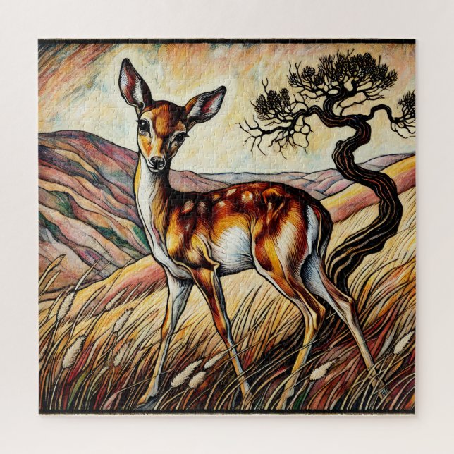 Baby Deer 600 Piece Quebra-cabeça (Vertical)