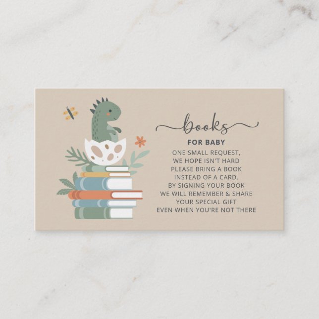 Baby Dino Hatching em breve traga um cartão de liv (Frente)