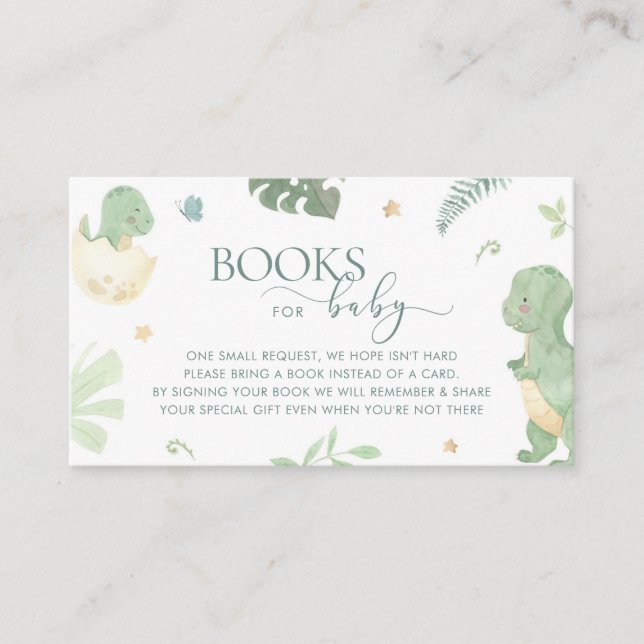 Baby Dino Hatching em breve traga um cartão de liv (Frente)