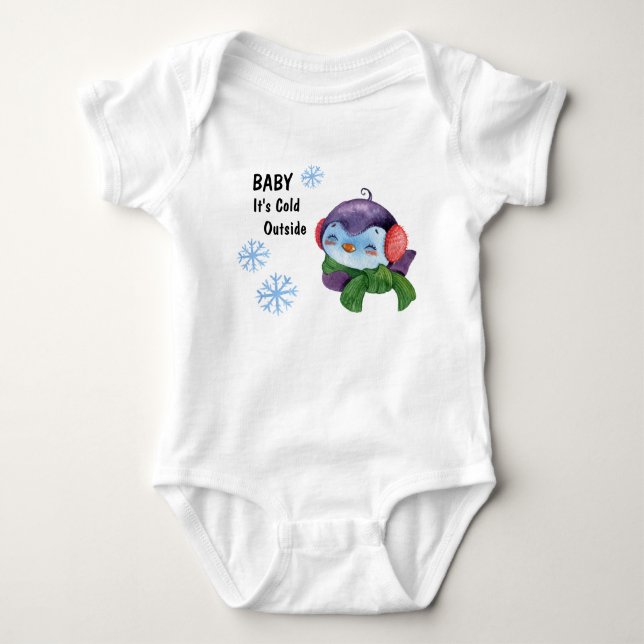 Baby Está Frio Fora Camiseta (Frente)