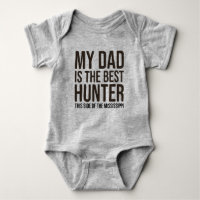 Baby Funny Hunting Jersey Camisa de roupas de bebê
