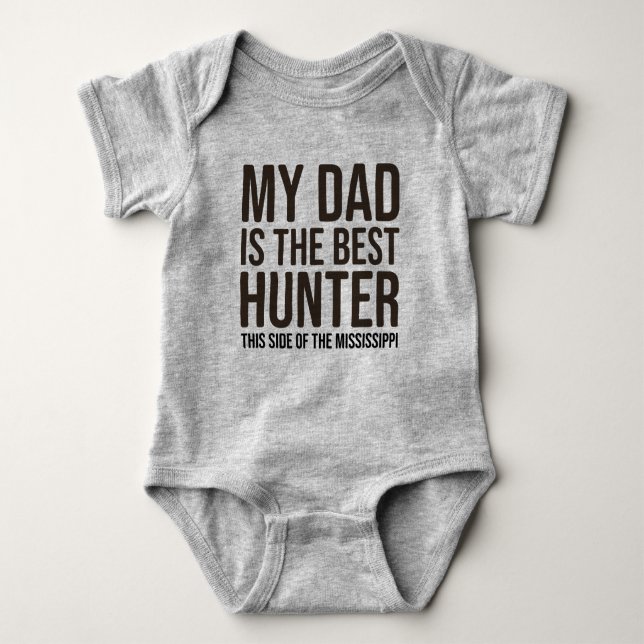 Baby Funny Hunting Jersey Camisa de roupas de bebê (Frente)