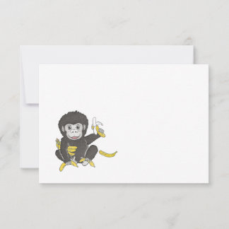 Baby Gorilla Qualquer Cartão De Nota Simples Ocasi