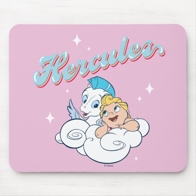 Baby Hercules and Pegasus on a Cloud Mouse Pad (Frente)