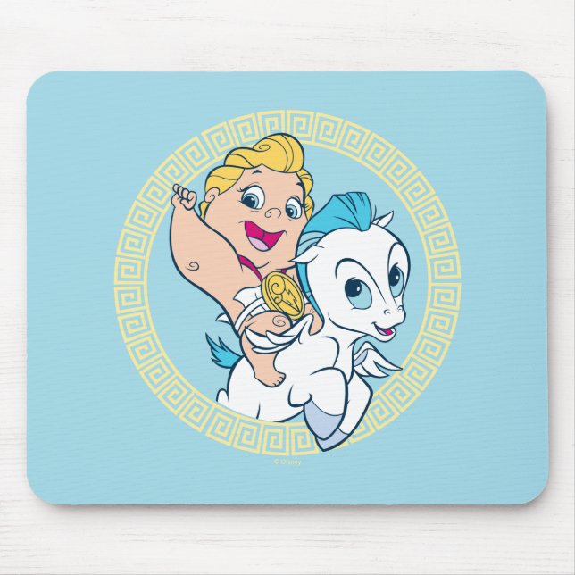 Baby Hercules Riding Pegasus Mouse Pad (Frente)
