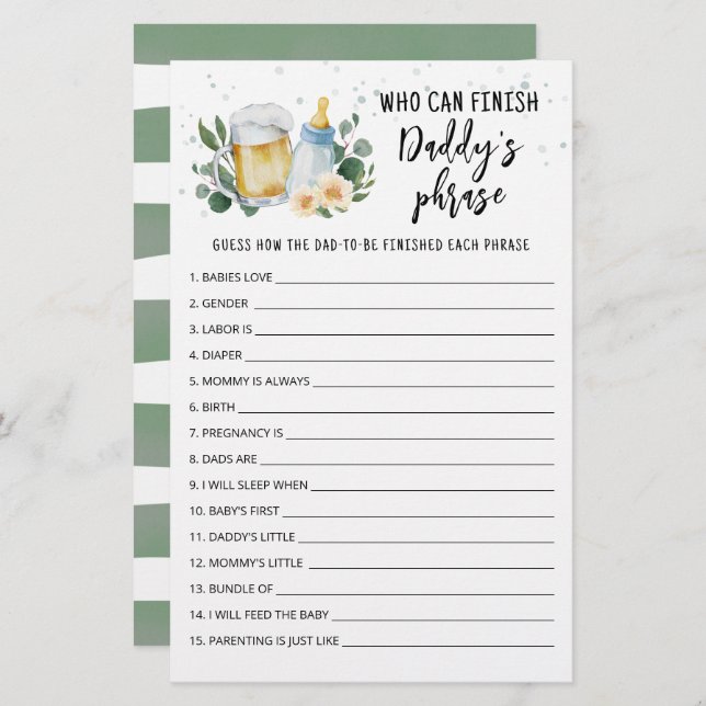 Baby Is Breaking Quem pode terminar o jogo da fras (Frente/Verso)