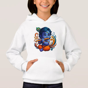 Baby Krishna com Flauta - Víbias da Paz 3D vibra