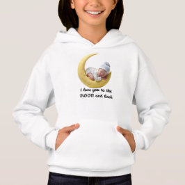 Baby Moon Girls Hoodie – Lua e Bebê Roupa de Crian
