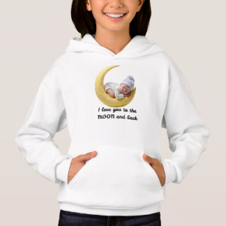 Baby Moon Girls Hoodie – Lua e Bebê Roupa de Crian