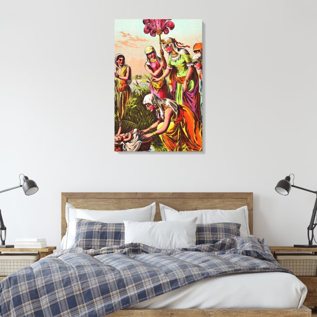 Baby Moses na Canvas do rio (Insitu(Quarto))