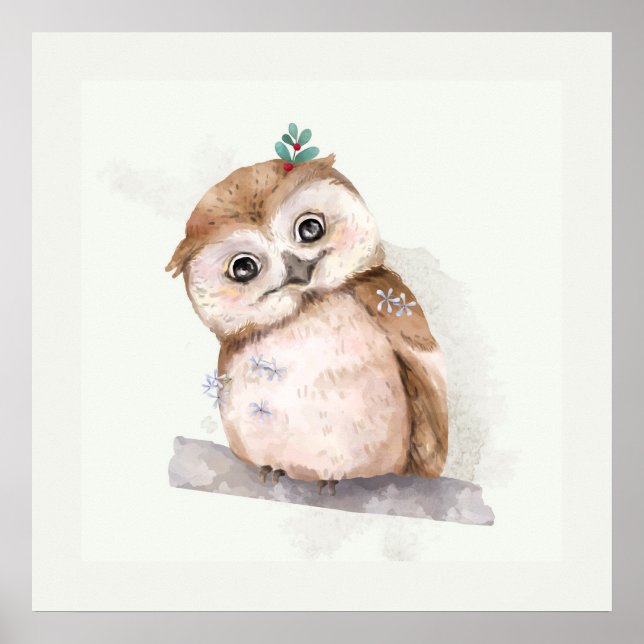 Baby Owl Poster (Frente)