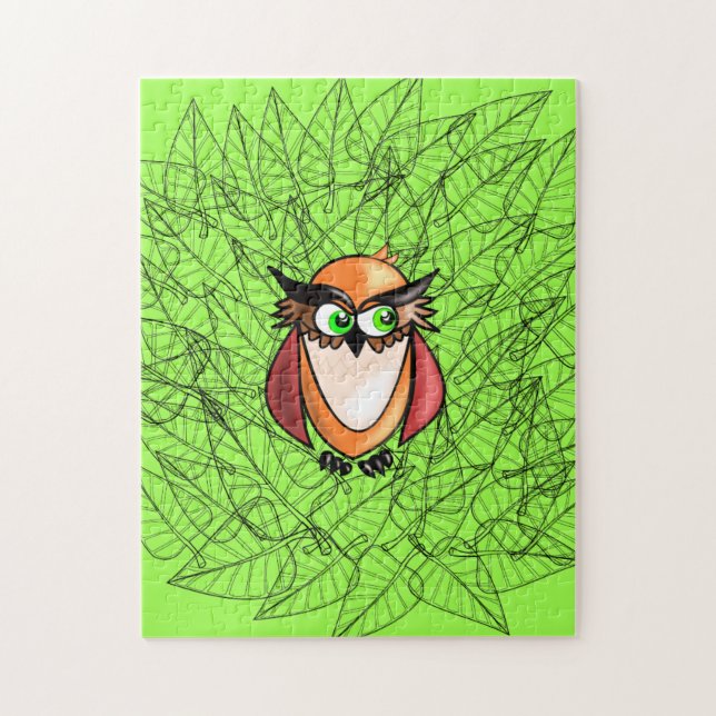 Baby Owl Quebra-cabeça (Vertical)