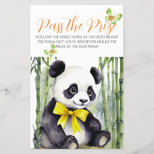 Baby Panda Bear Chá de fraldas Passou o Prêmio