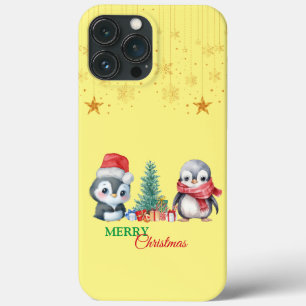 Baby Penguin Papais noeis Red Green Felry Festa de