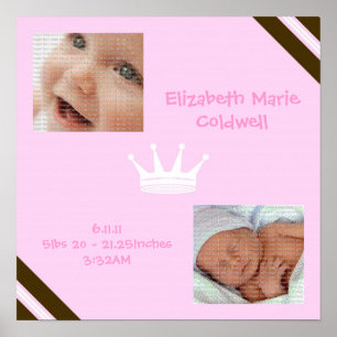Baby Pink Queen Collage Wall Poster