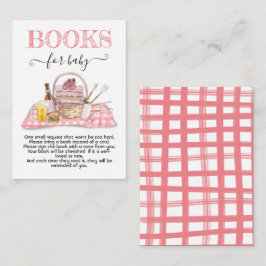 Baby Q Barbecue - Chá Rosa Livros para Cartão Bebê