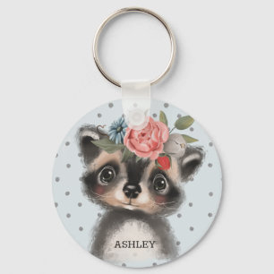Baby Racoon Chaveiro