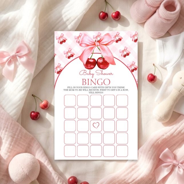 Baby shower Bingo game Card (Criador carregado)