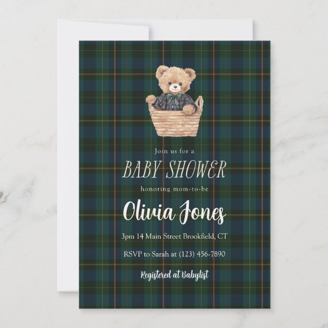 Baby Shower Invitation Card (Frente)