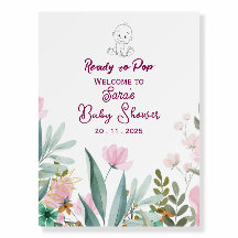 Baby Shower Welcome Sign Posters 