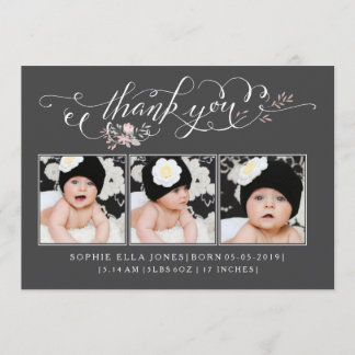 Baby Sip & See Obrigado Anúncio de Nascimento