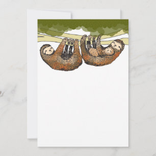 Baby Sloth Chá de fraldas / Novo Anúncio do Bebê