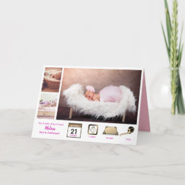 Baby STATS GAROTAS NASCIMENTO ANÚNCIO FOTO COLAGEM