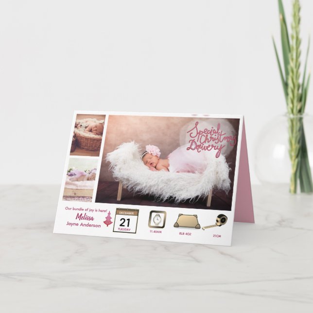 BABY STATS ICONS + FOTOS Anúncio Xmas Girl (Frente)